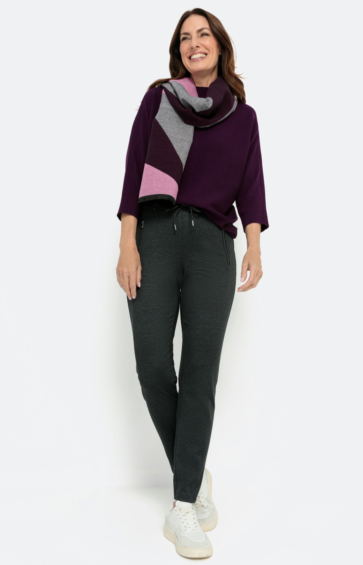 Pullover mit 3/4-Fledermausärmel