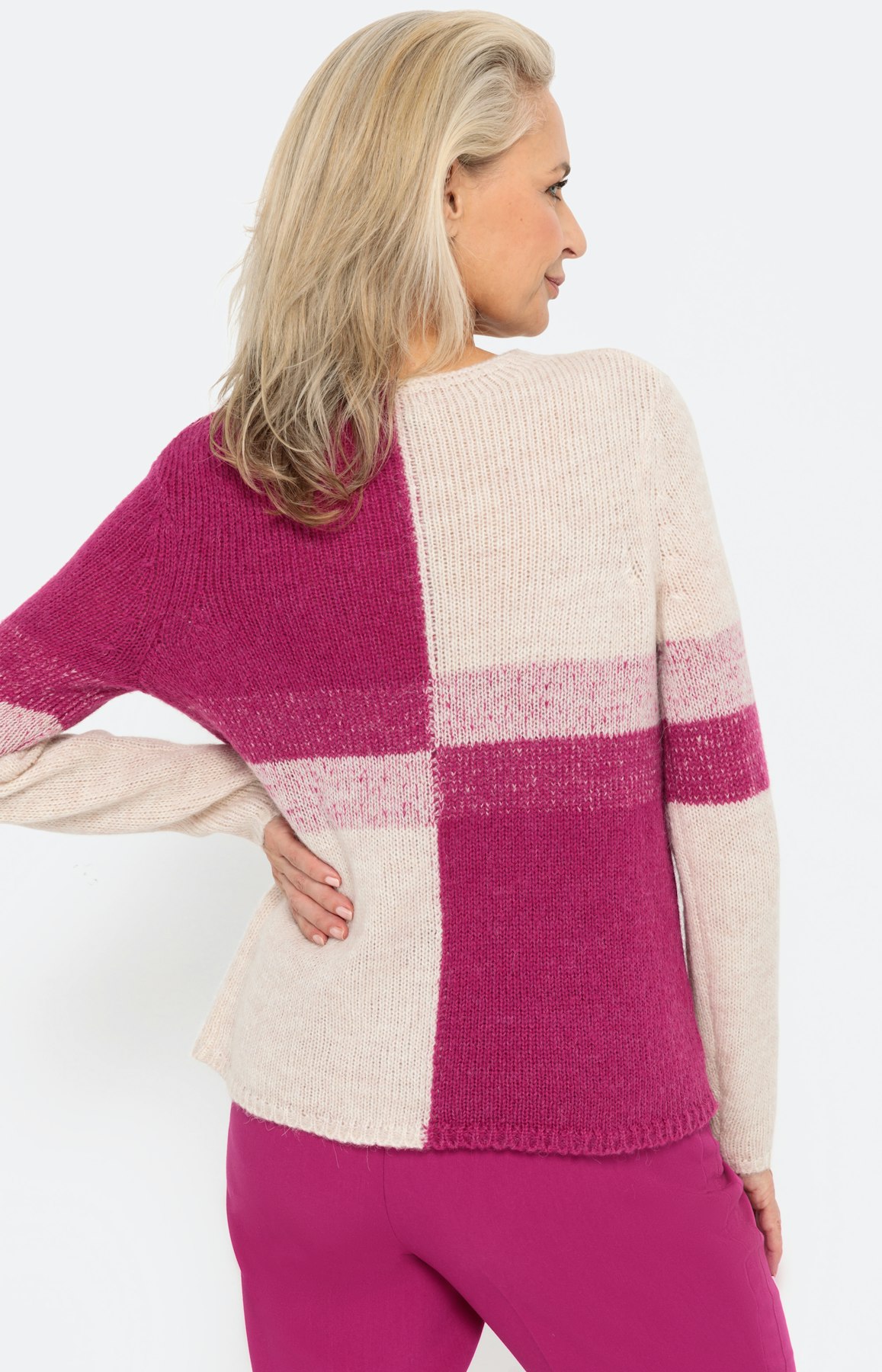 Trui in colourblocking-design