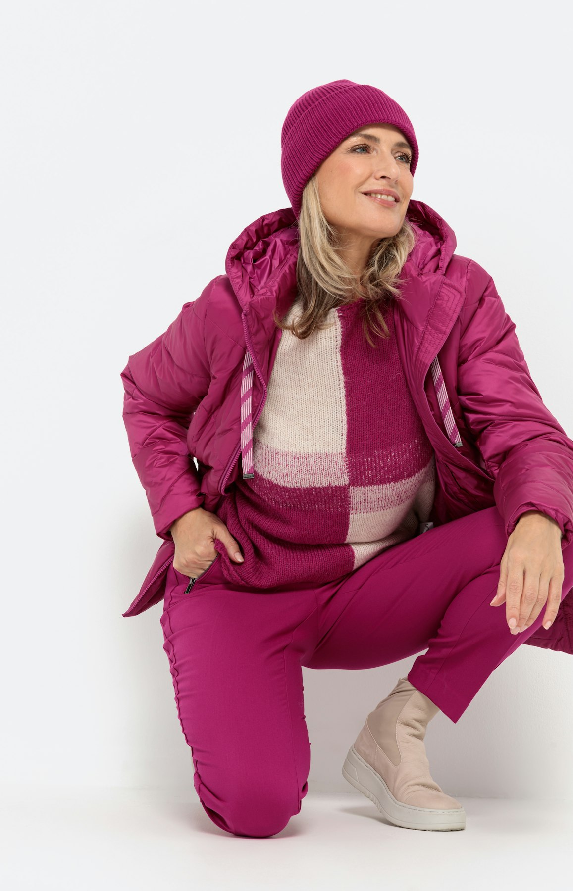 Trui in colourblocking-design