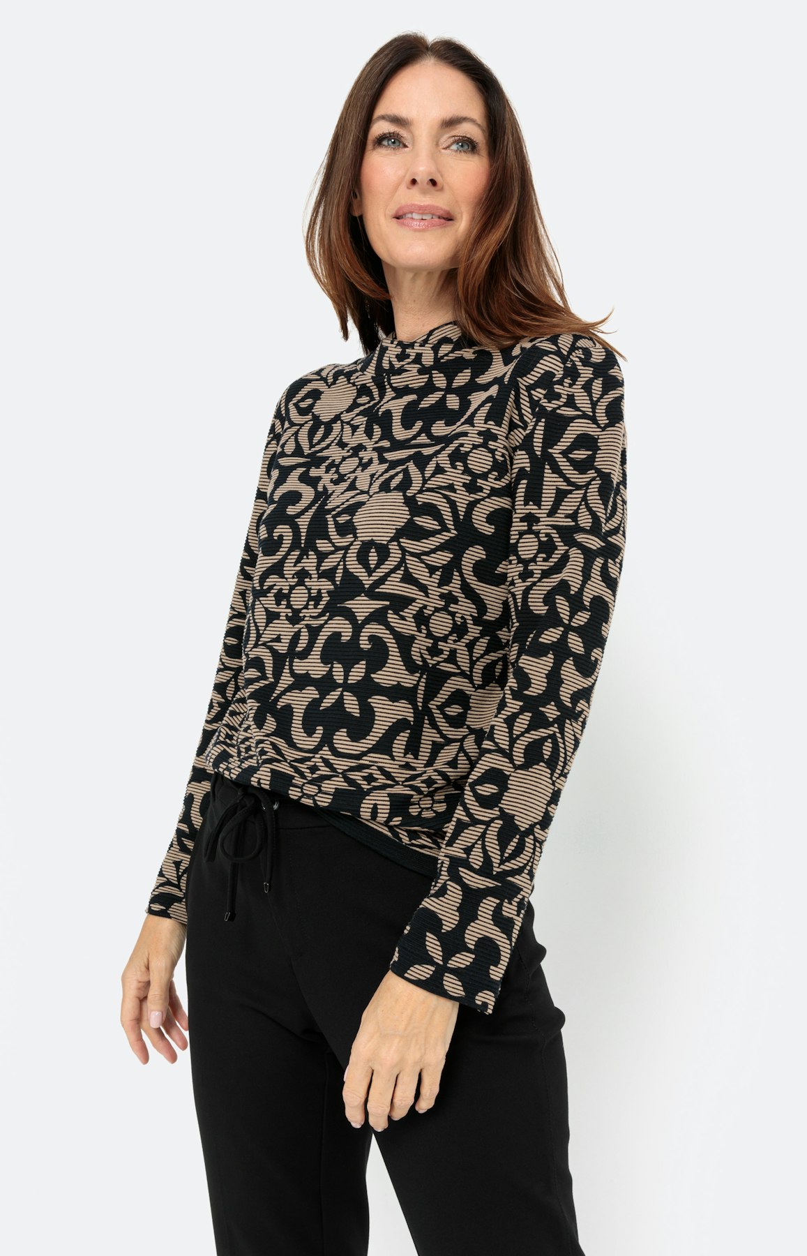 Sweatshirt mit Ottoman-Struktur