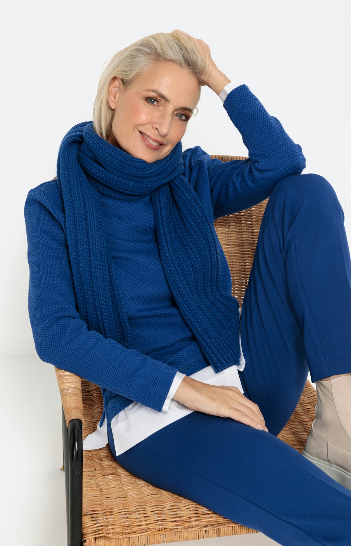 Stretchachtig sweatshirt met structuur