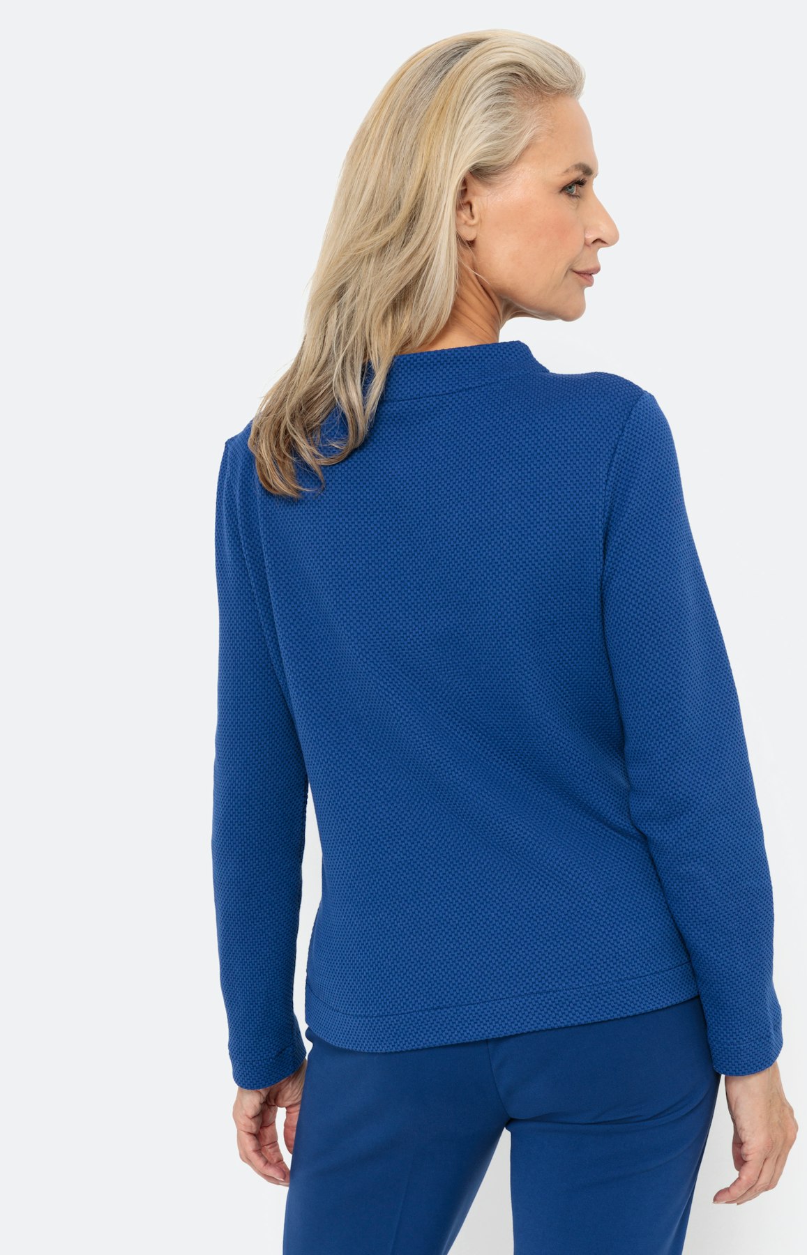 Stretchachtig sweatshirt met structuur