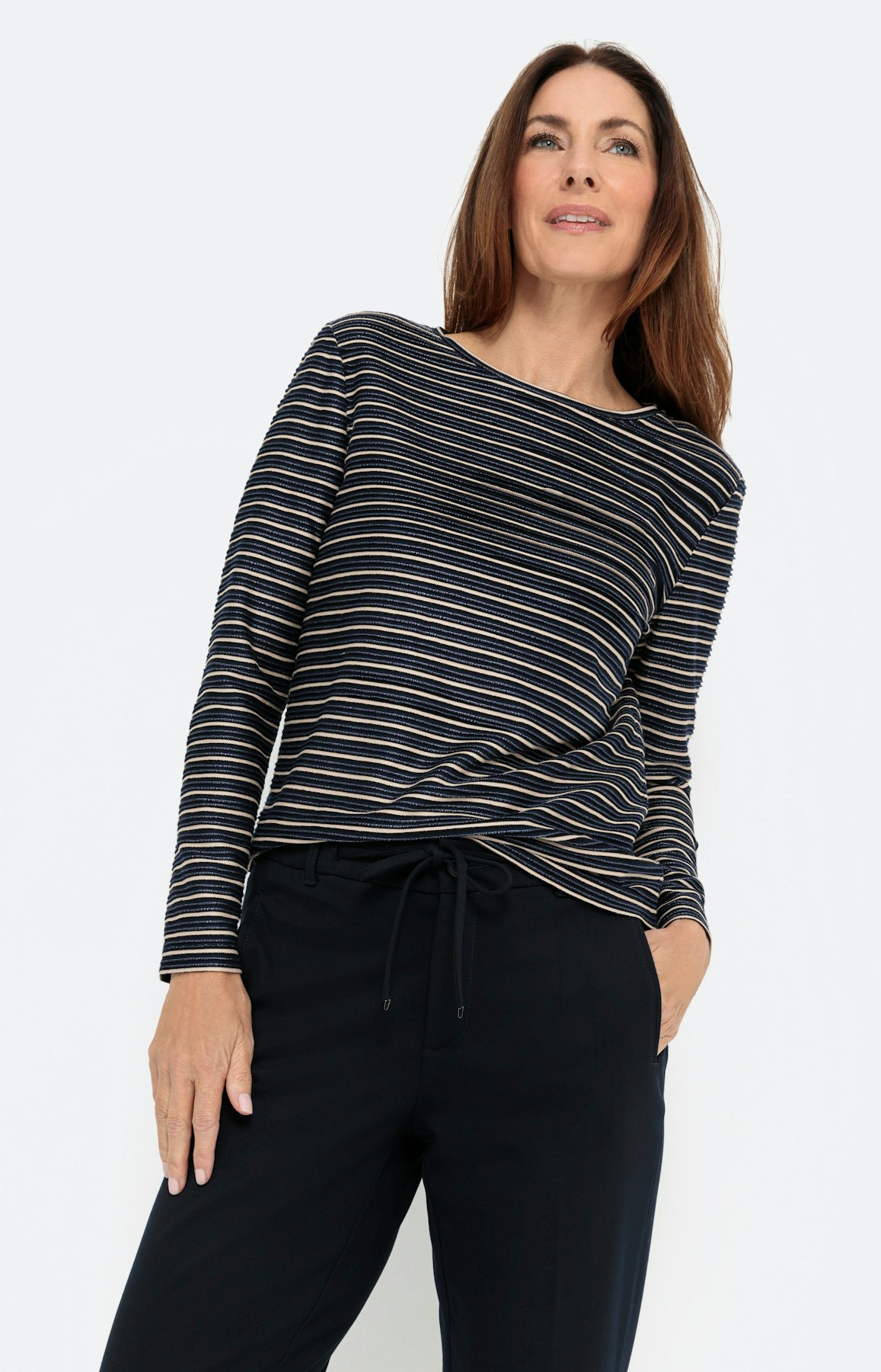 Langarmshirt im Streifen-Design