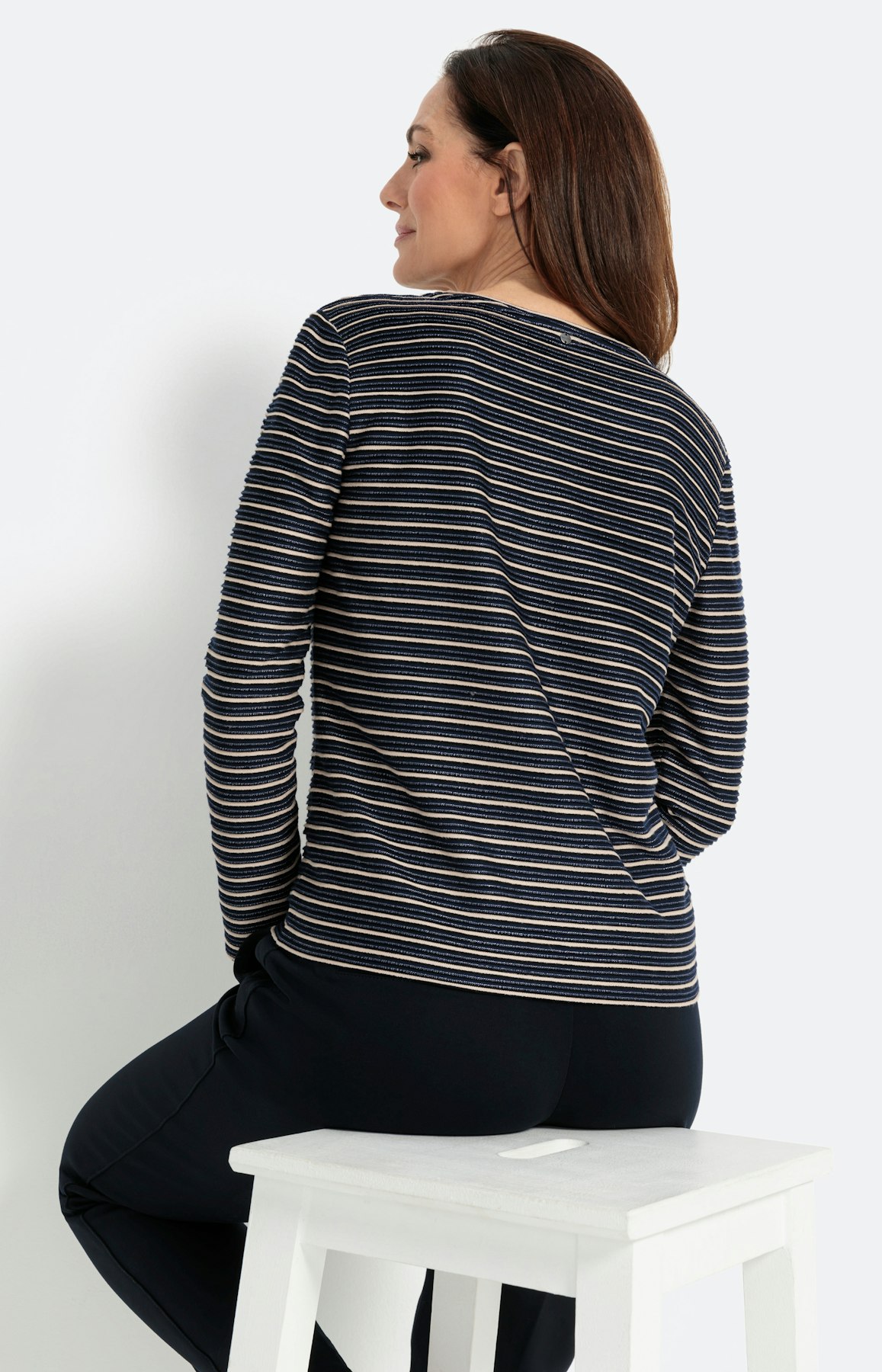 Langarmshirt im Streifen-Design