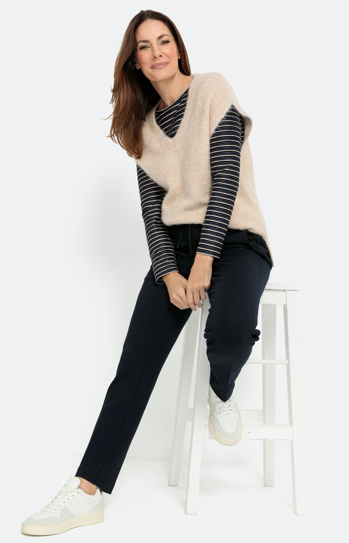 Langarmshirt im Streifen-Design