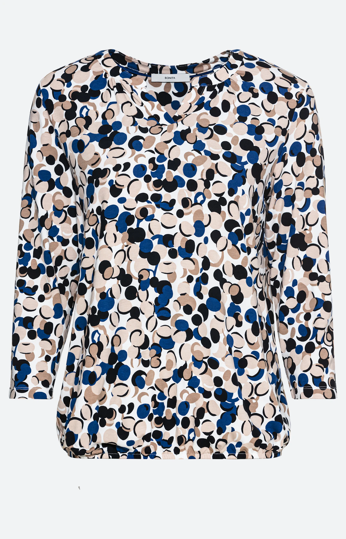 Shirt im All Over-Design mit 3/4-Arm