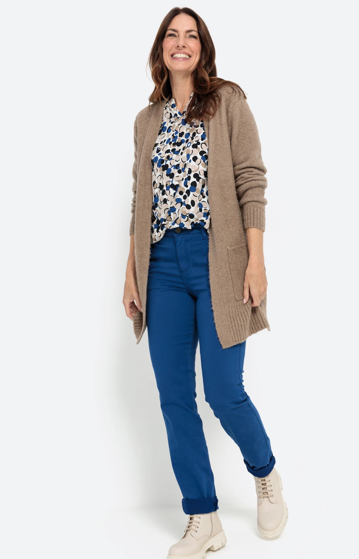 Shirt im All Over-Design mit 3/4-Arm