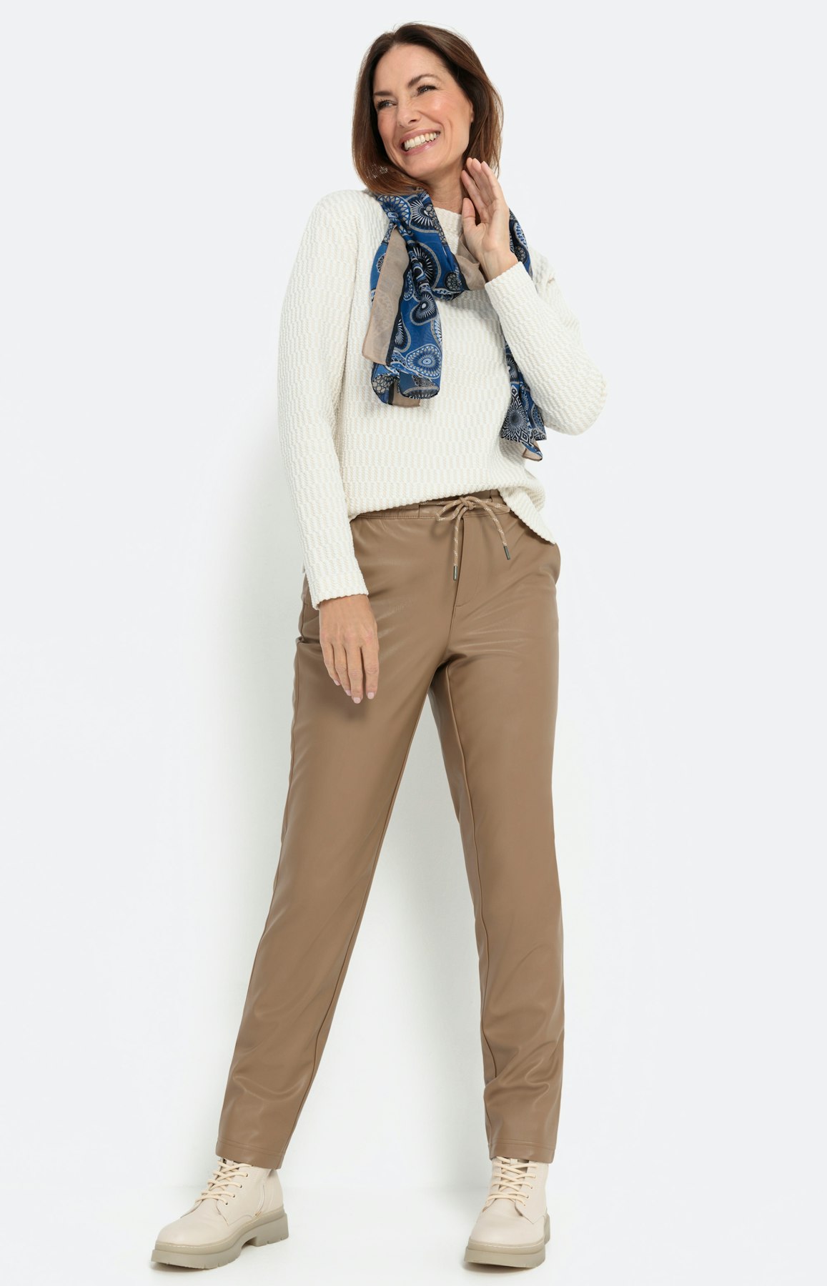 Sweatshirt mit feinen Lurexfäden