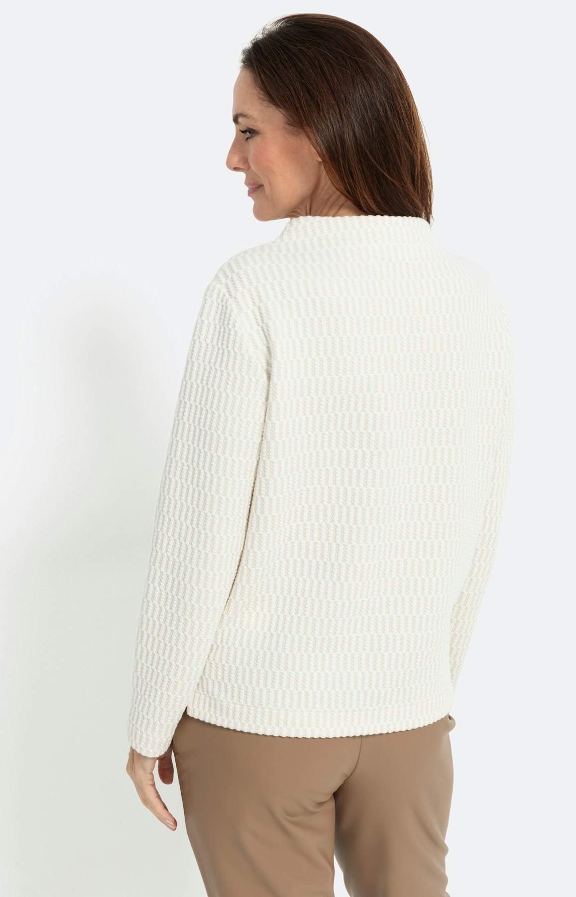 Sweatshirt mit feinen Lurexfäden