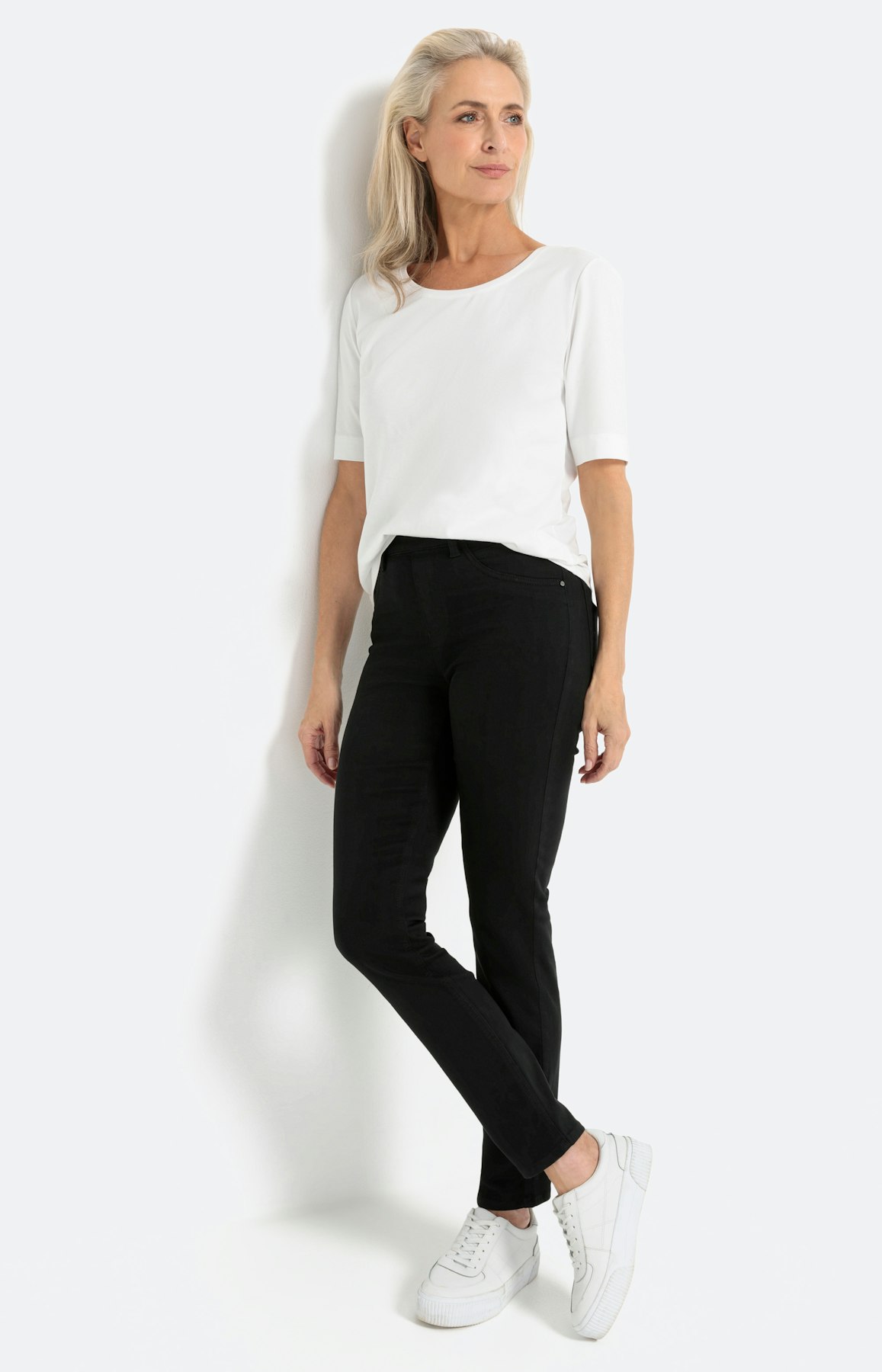 Jeggings mit Stretchbund 30Inch schwarz