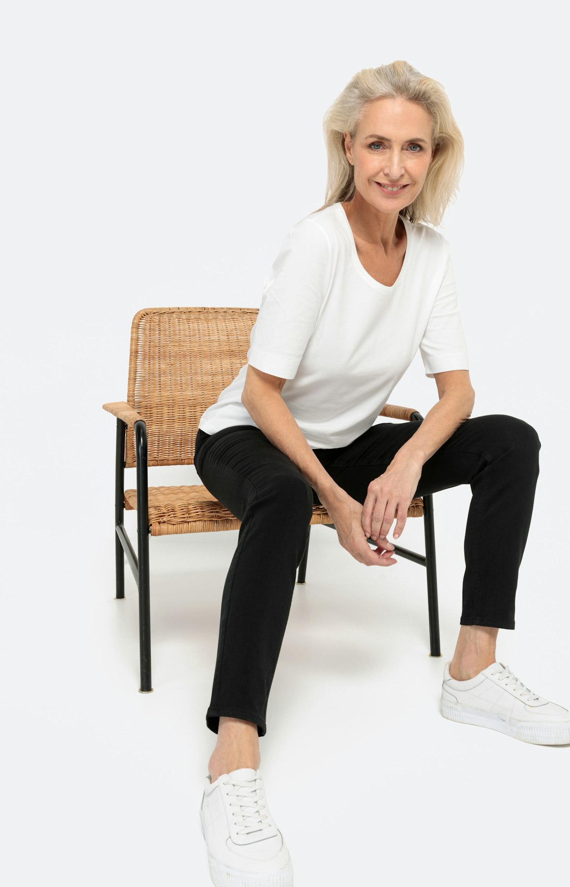 Jeggings mit Stretchbund 30Inch schwarz