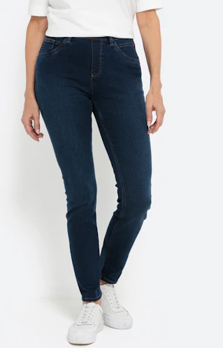 Stretch-jegging 30 inch donkerblauw