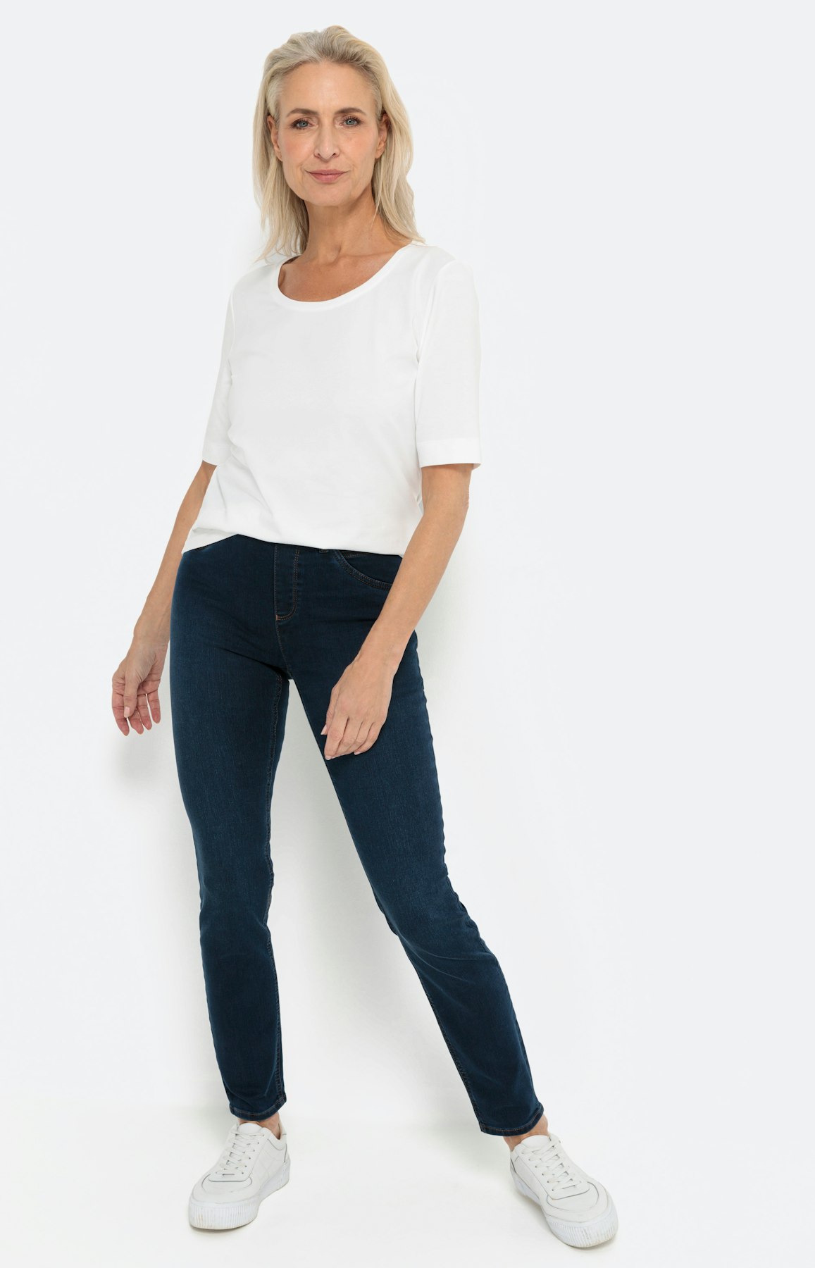 Stretch-jegging 30 inch donkerblauw