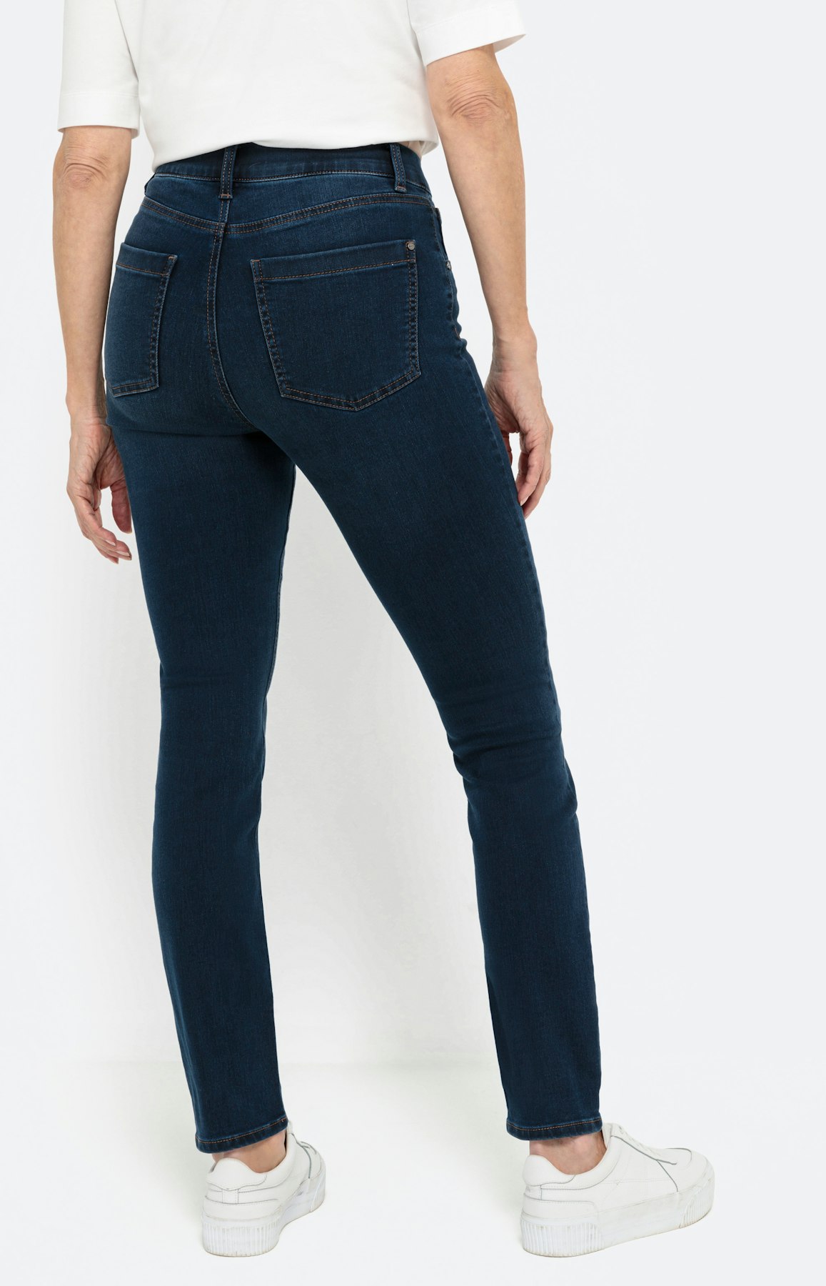 Stretch-jegging 30 inch donkerblauw