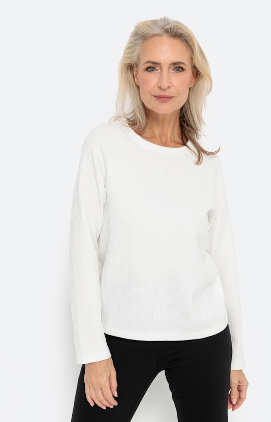 Sweatshirt met 3/4-raglanmouwen