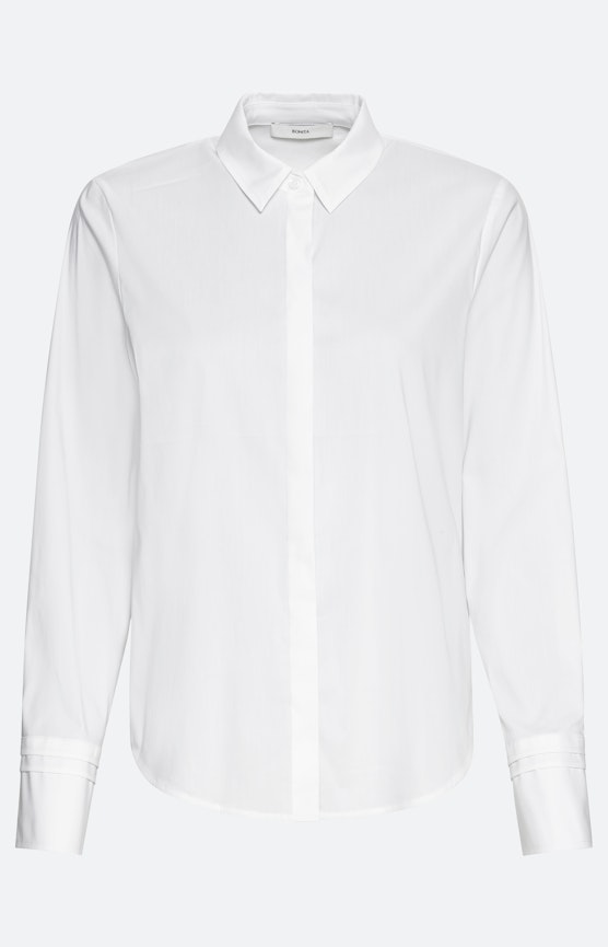 Basic blouse in stretchachtige kwaliteit