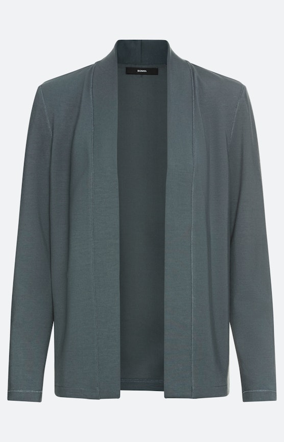 Scuba-cardigan met lange mouwen