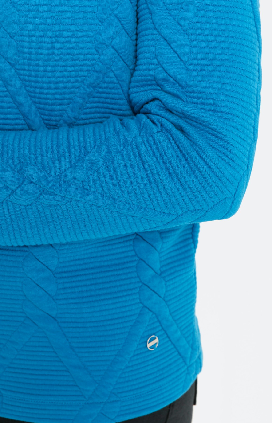 Sweatshirt met kabelmotief