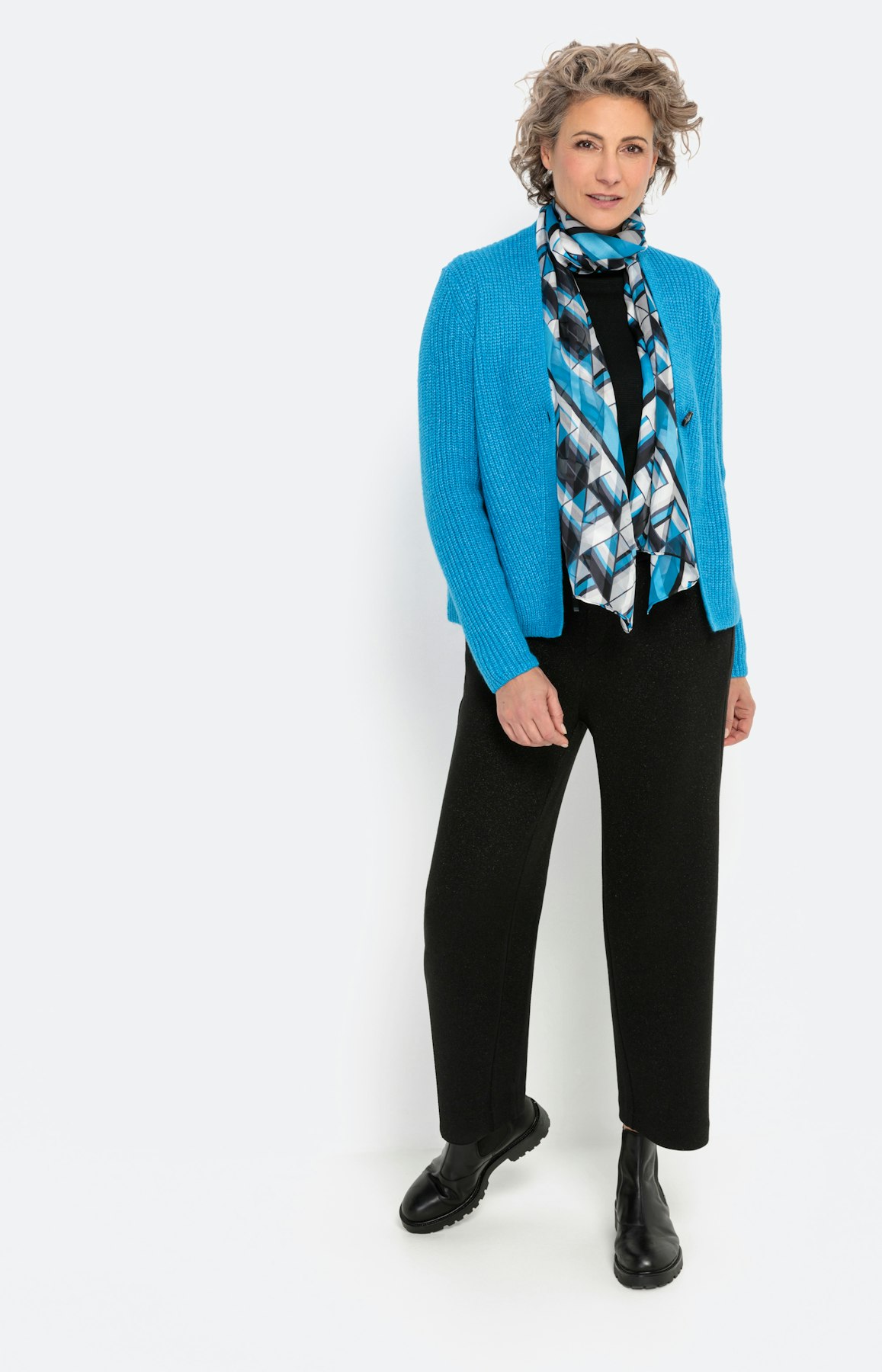 Langärmliger Cardigan mit Knopf