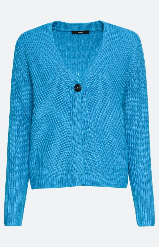 Langärmliger Cardigan mit Knopf