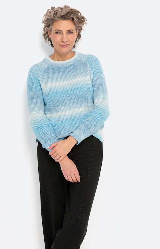 Weicher Pullover mit langem Raglanärmel