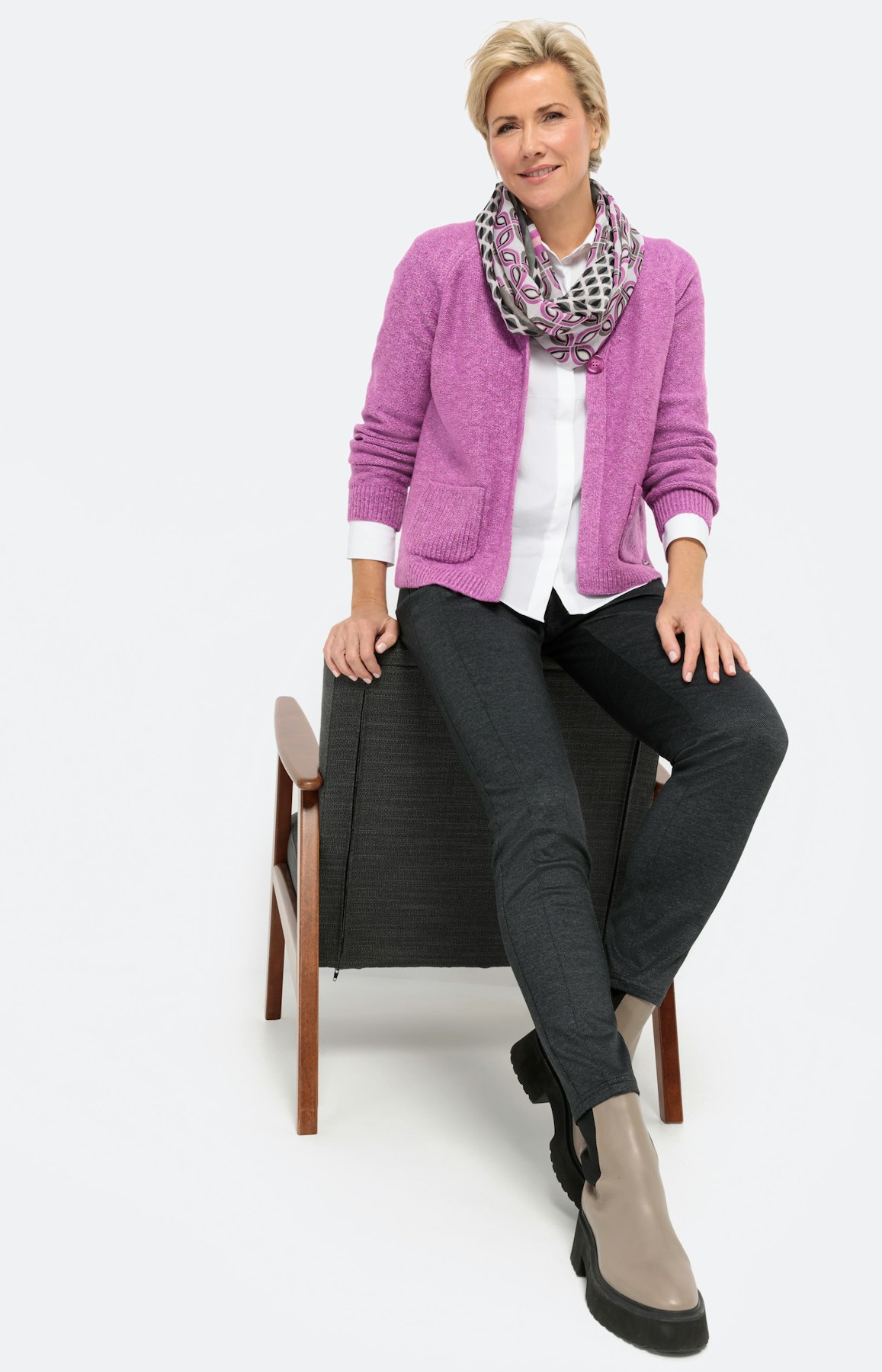 Cardigan met lange mouwen