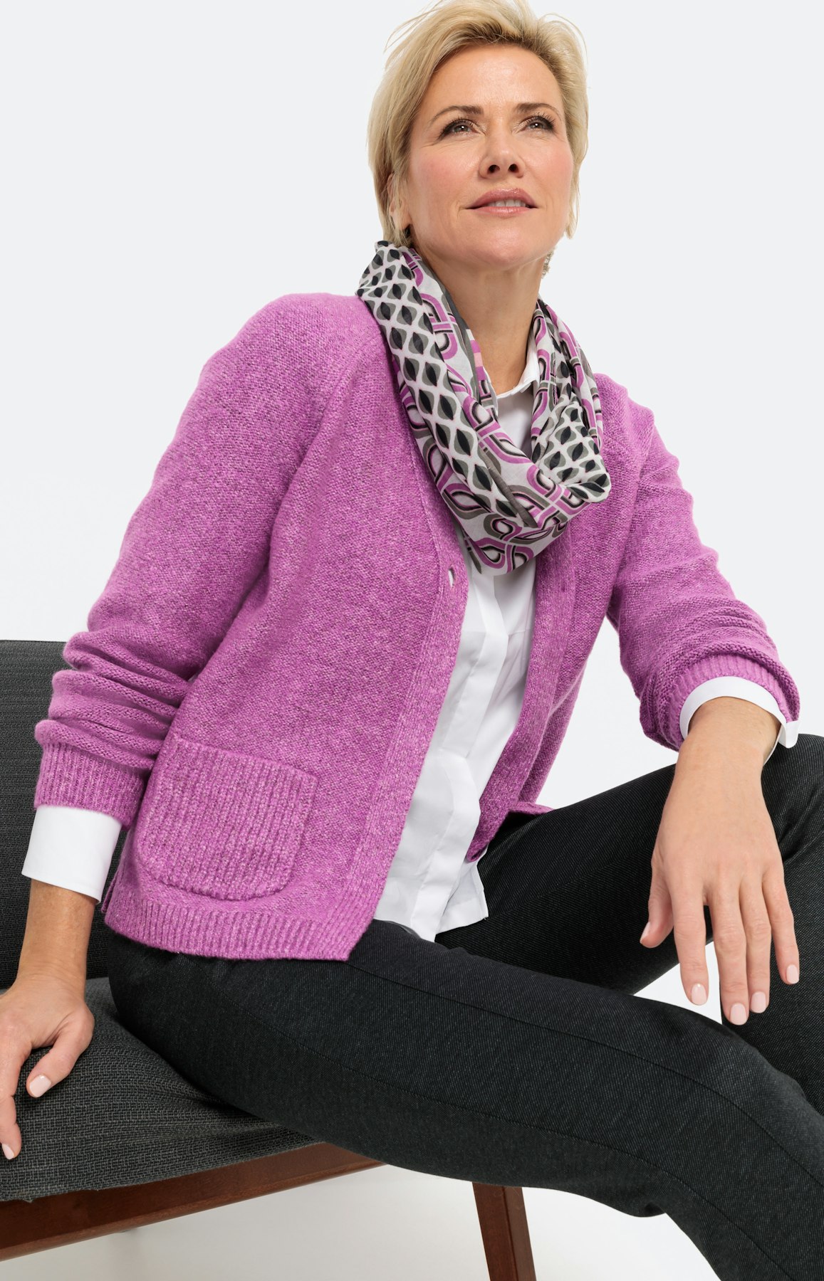 Cardigan met lange mouwen