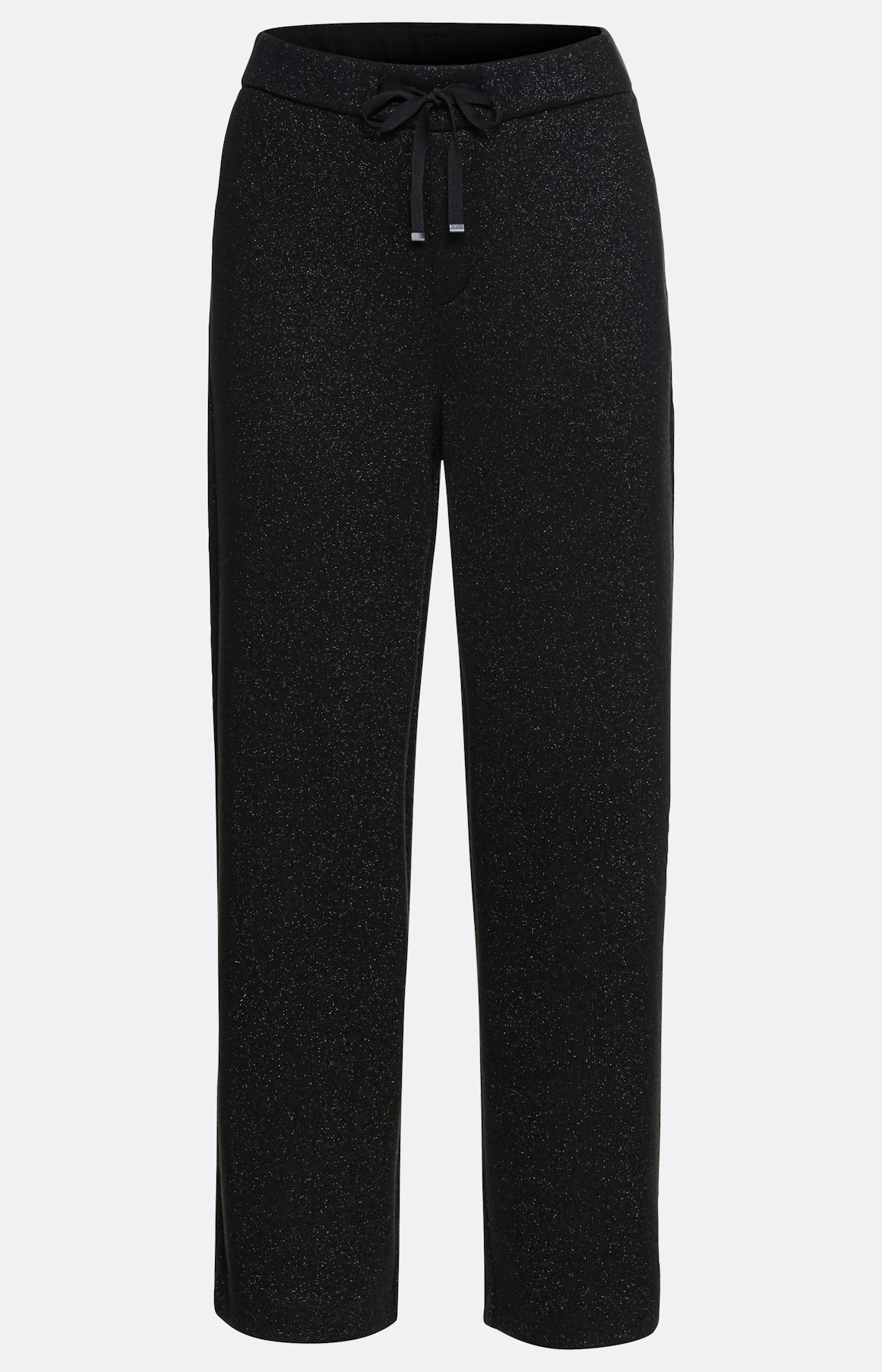 Gebreide culotte met Lurex, zwart