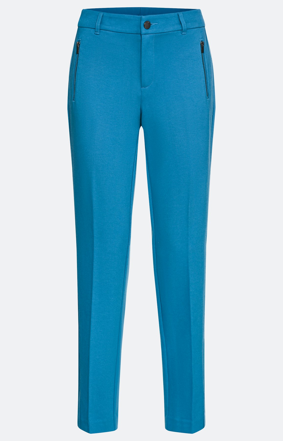 Broek met smalle pijpen van jersey