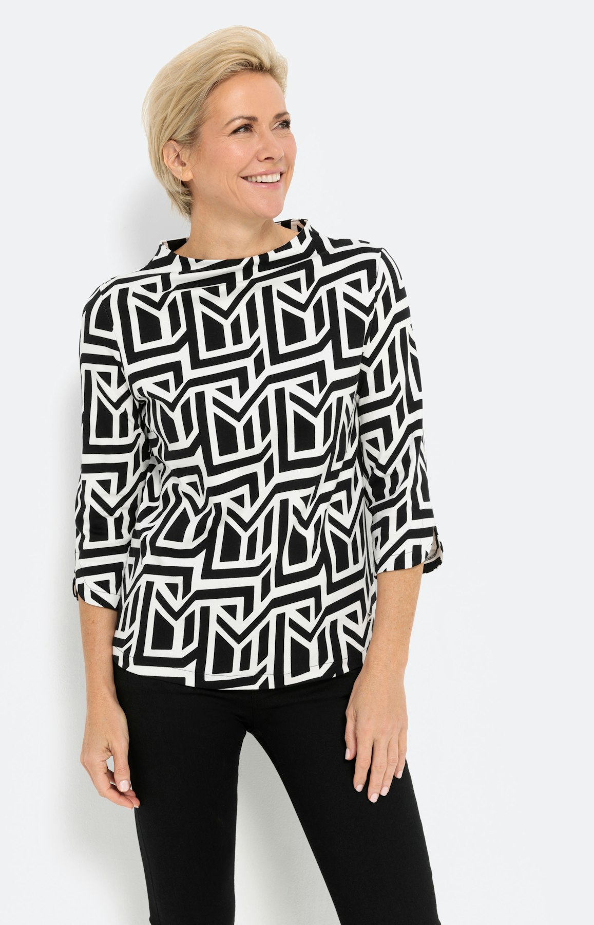 Sweatshirt met 3/4-mouwen