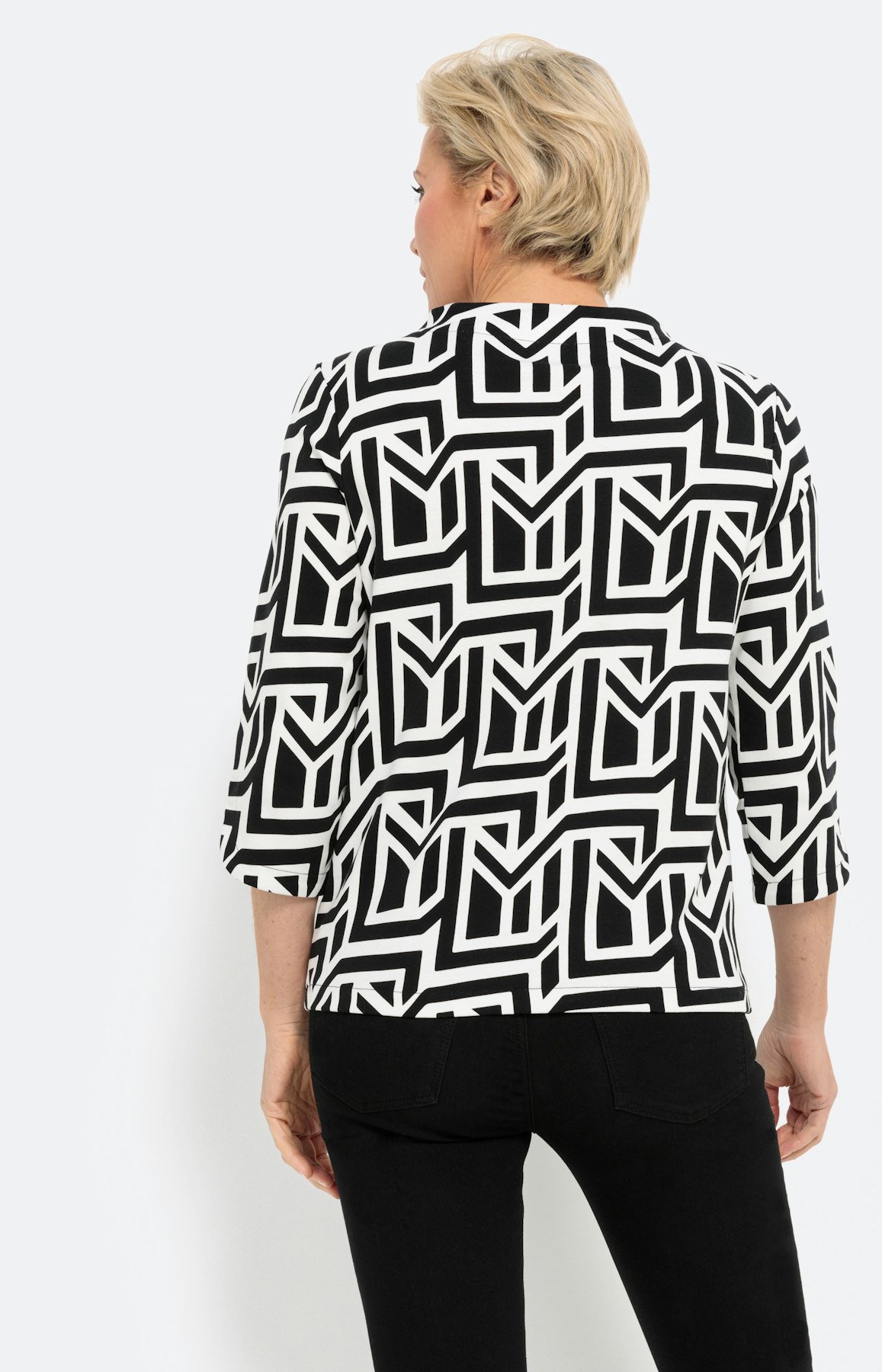 Sweatshirt met 3/4-mouwen