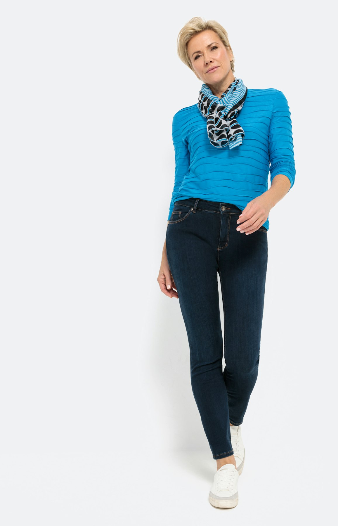 Stretchiges Sweatshirt mit langem Arm