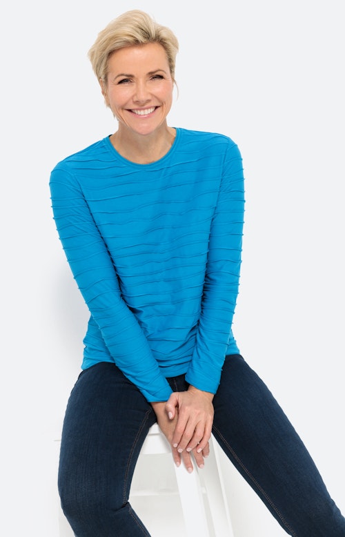 Stretchy sweatshirt met lange mouwen