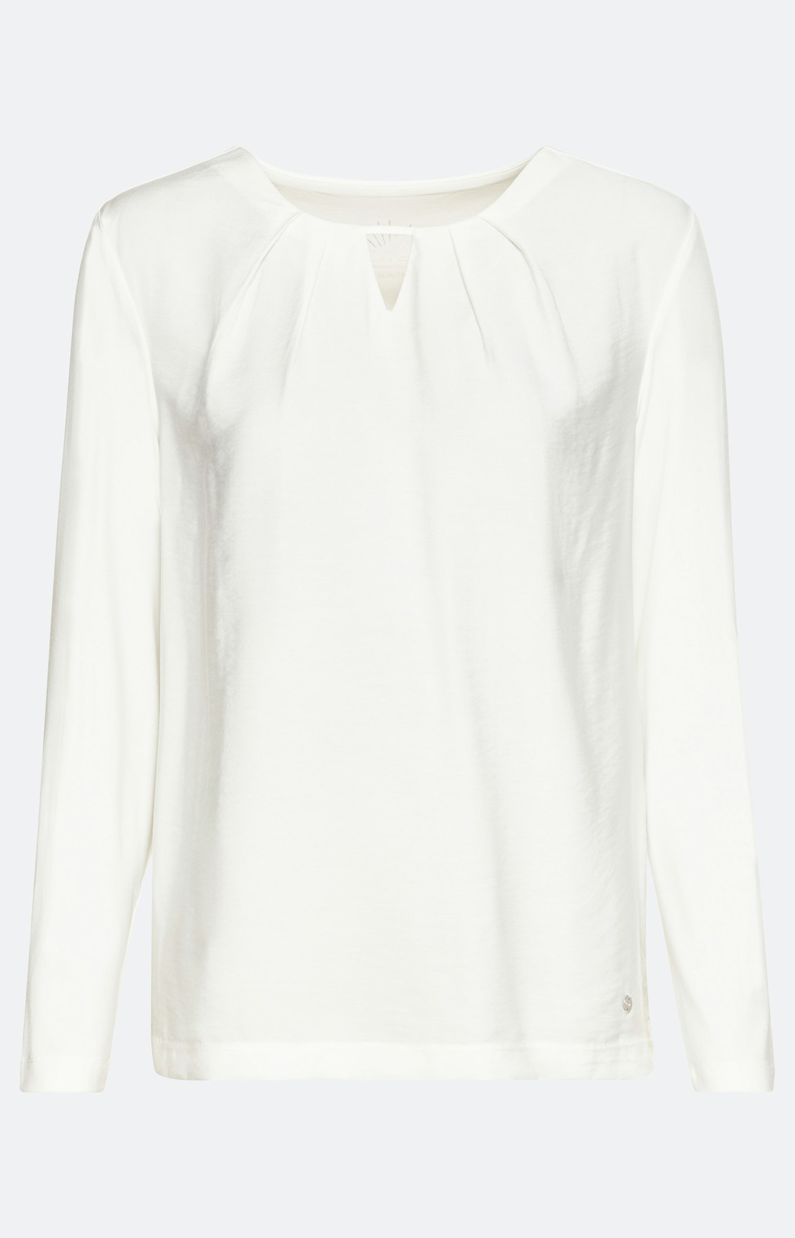 Shirt met lange mouwen, oogje en lusje