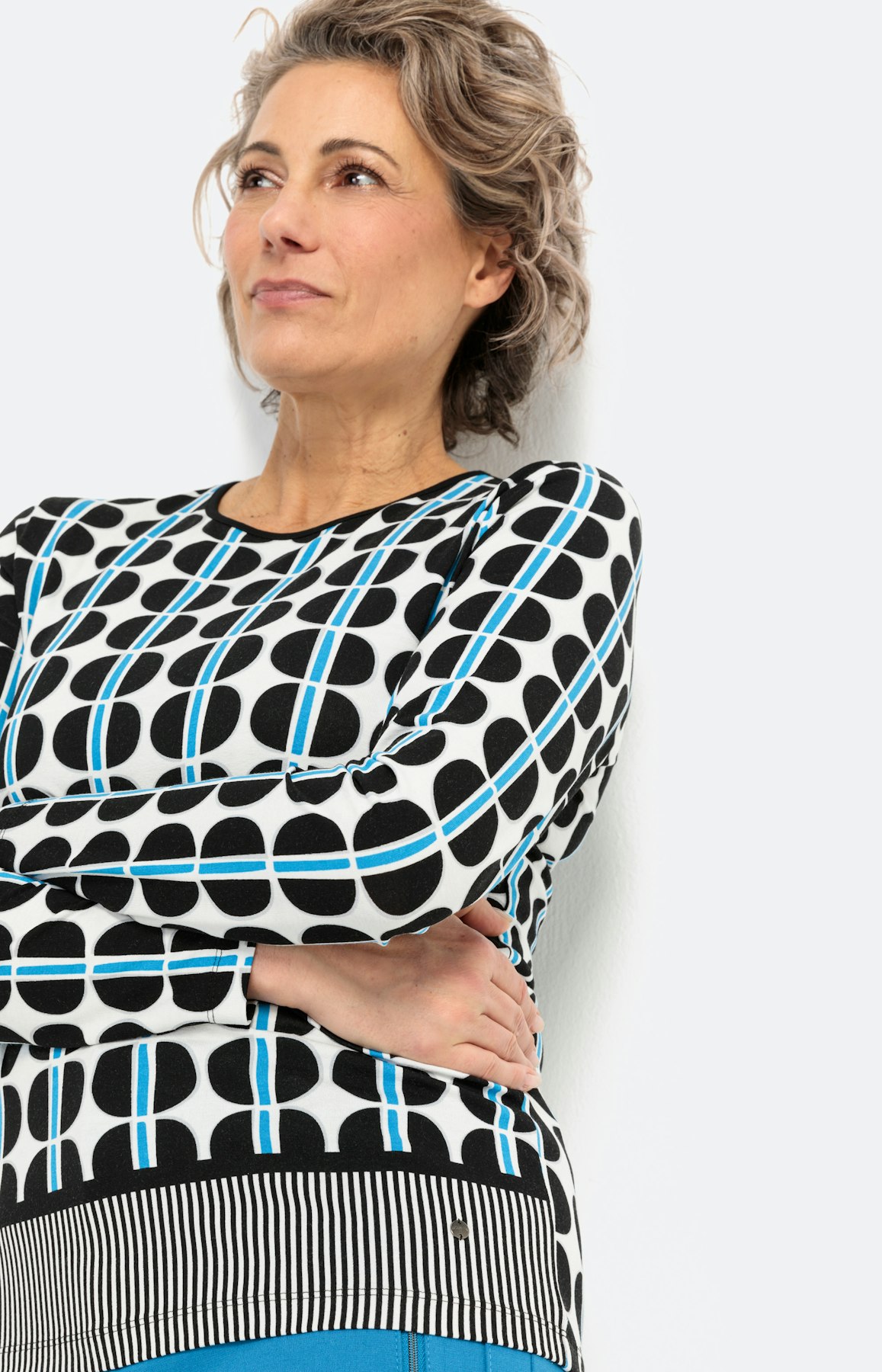 Shirt mit langem Arm und Frontprint