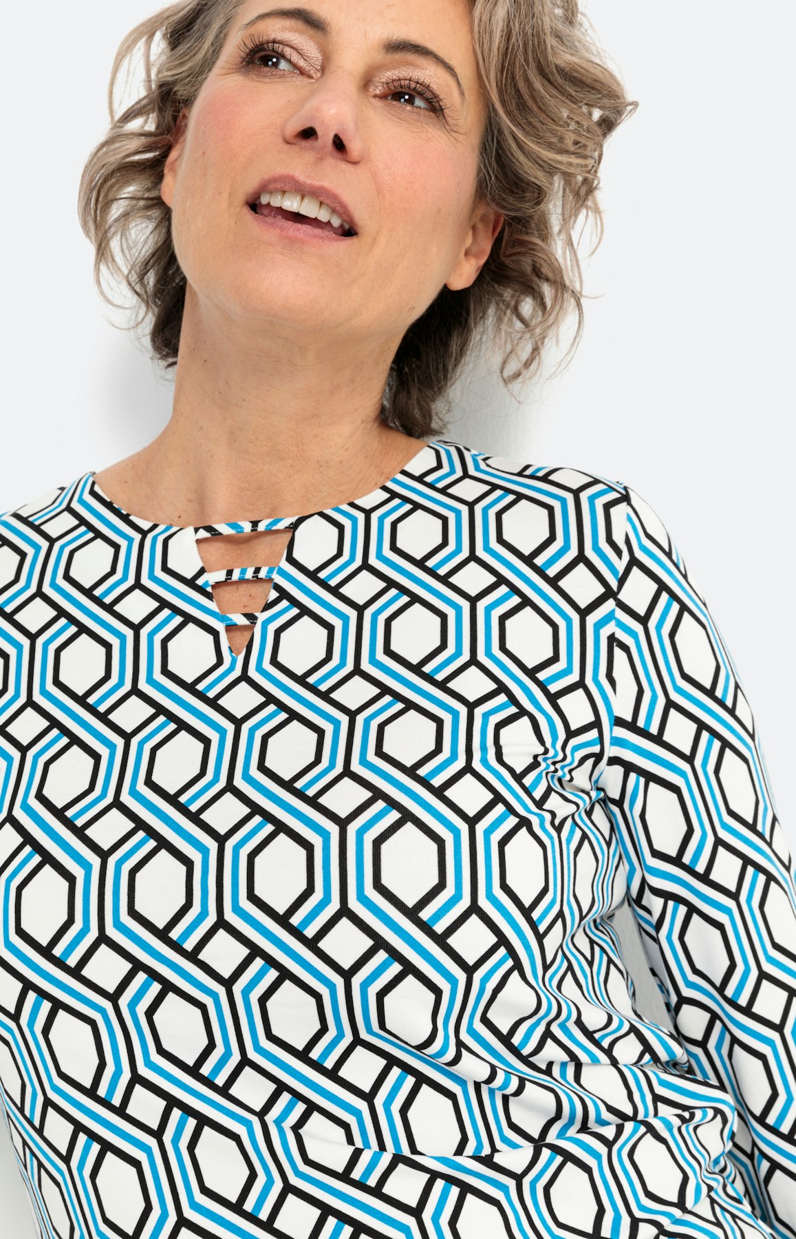 Shirt met lange mouwen en oogje