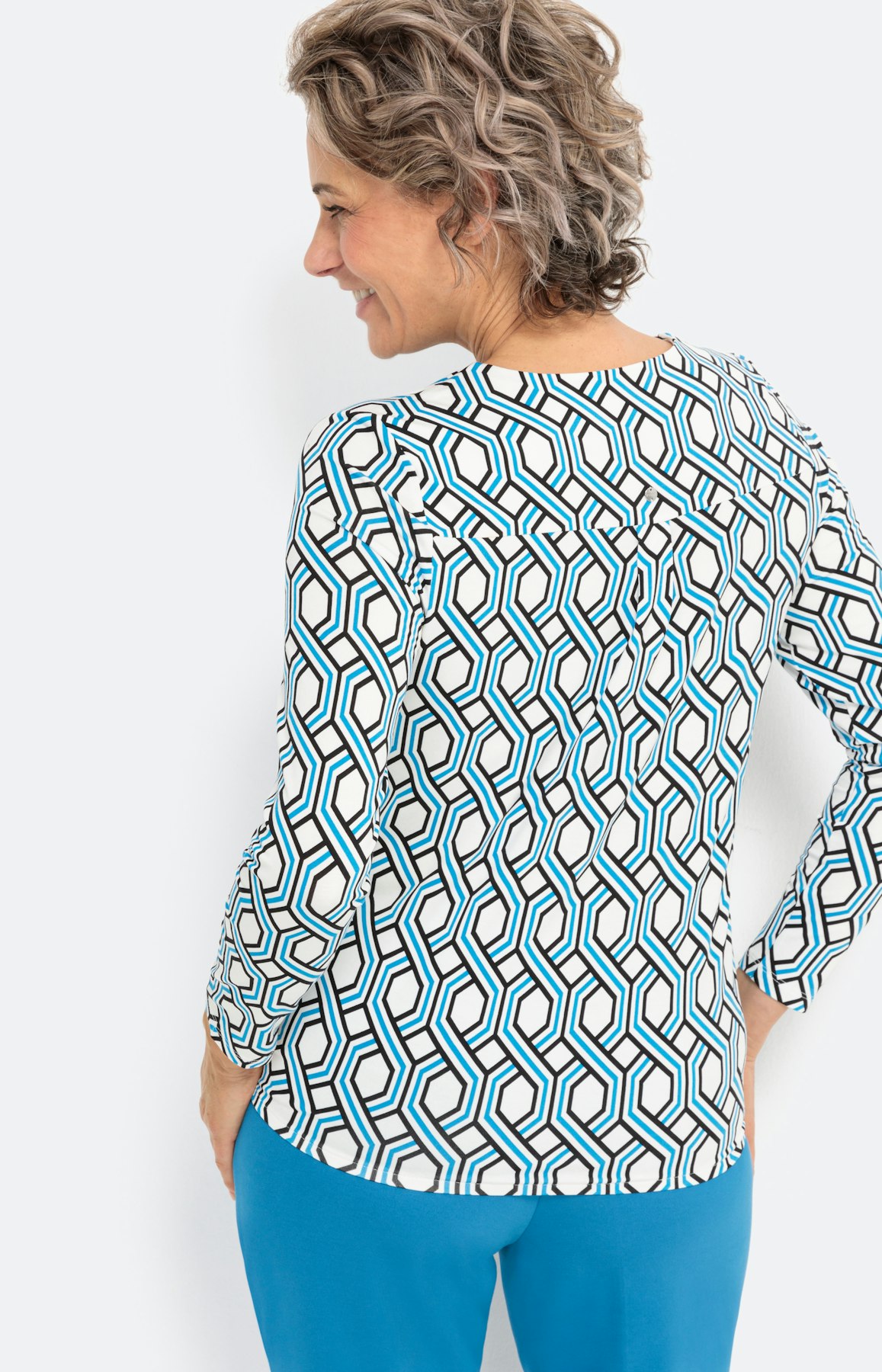 Shirt met lange mouwen en oogje