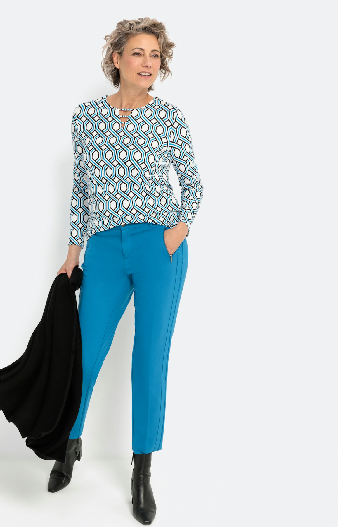 Shirt met lange mouwen en oogje