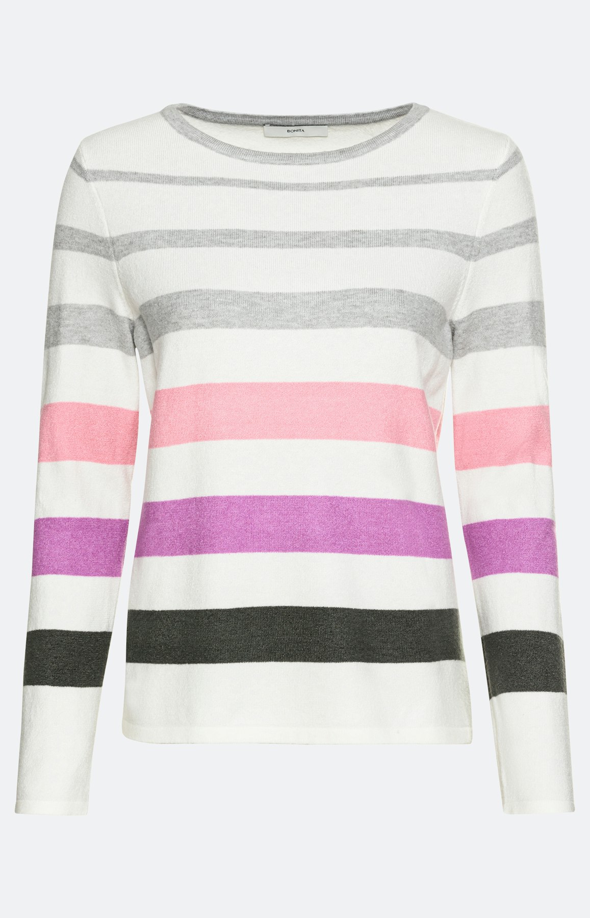 Weicher Pullover mit Streifenmuster