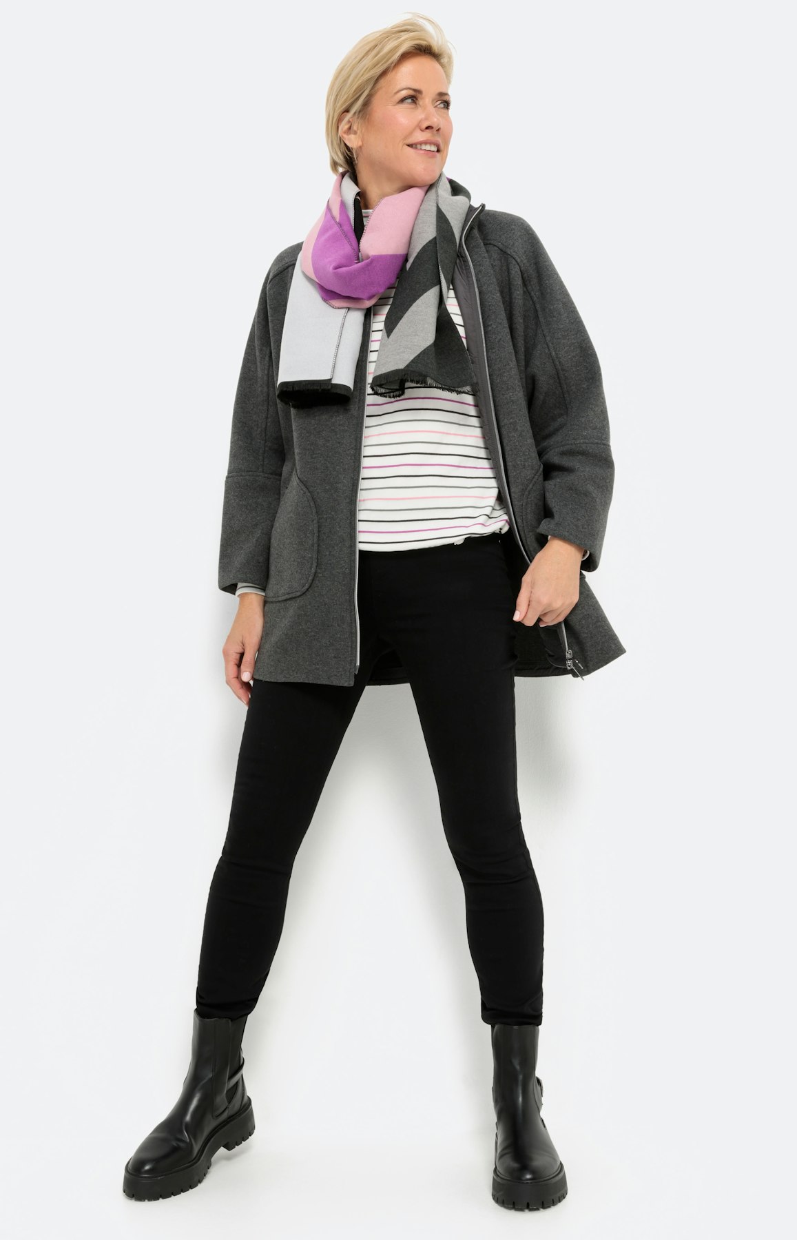 Shirt met lange mouwen en strepen