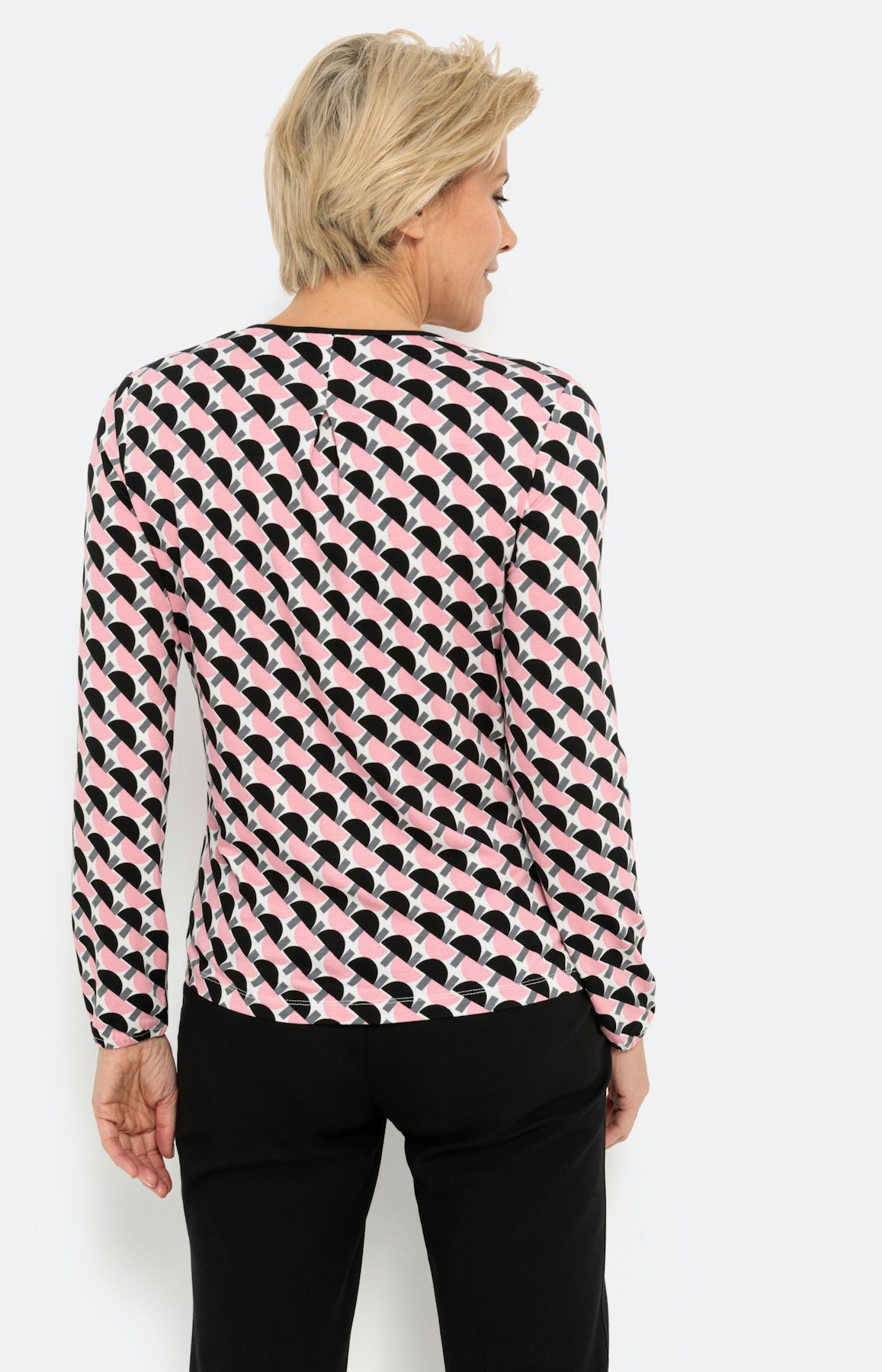 Shirt met lange mouwen in grafische look