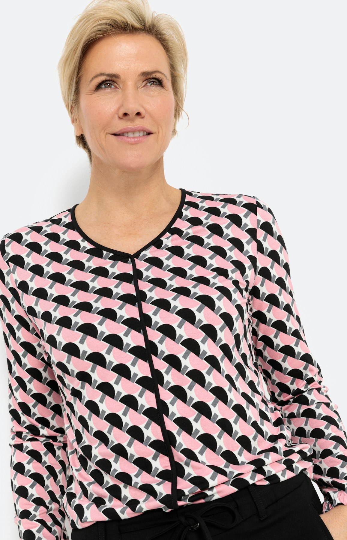 Shirt met lange mouwen in grafische look