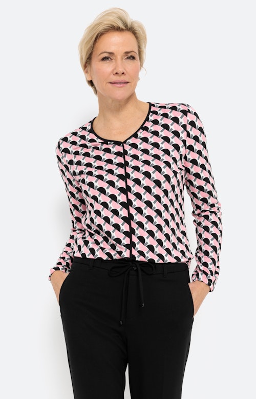 Shirt met lange mouwen in grafische look