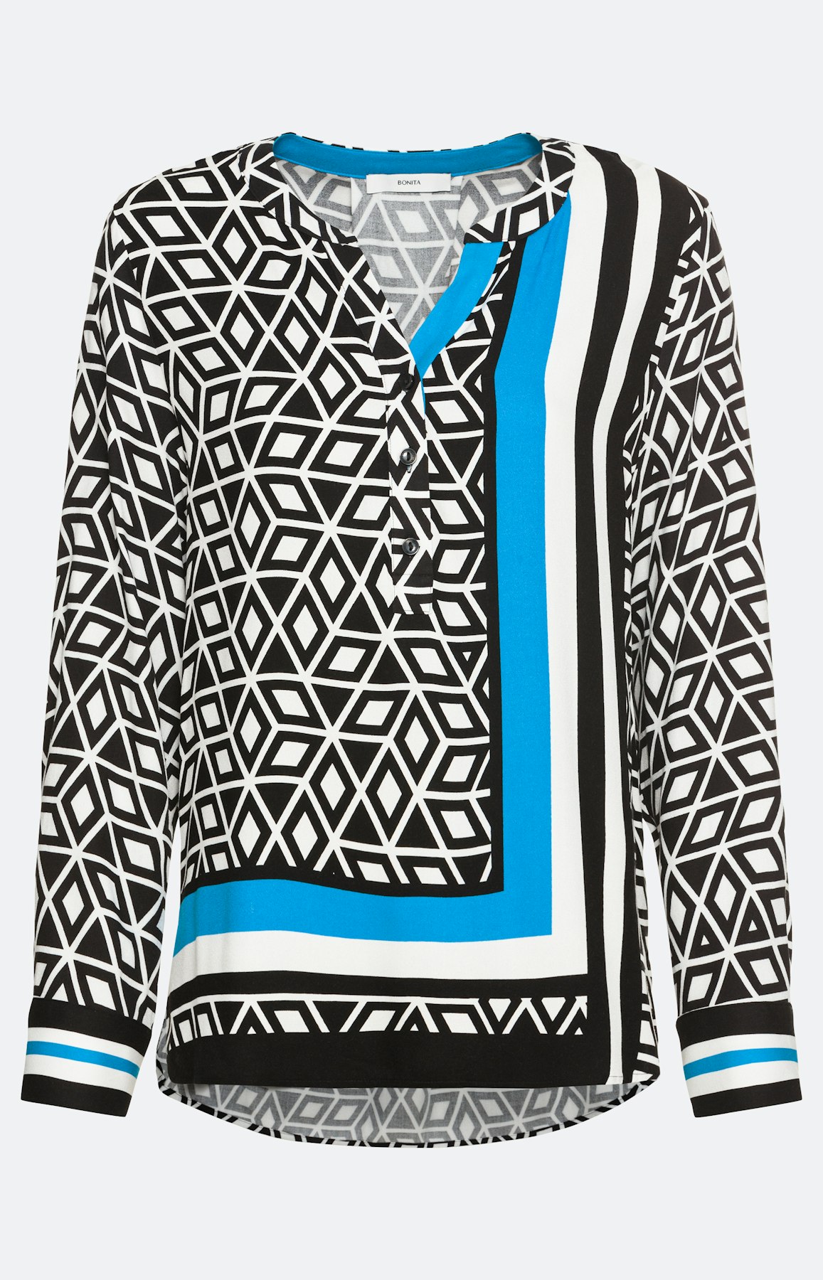 Tunika aus Viskose mit Print