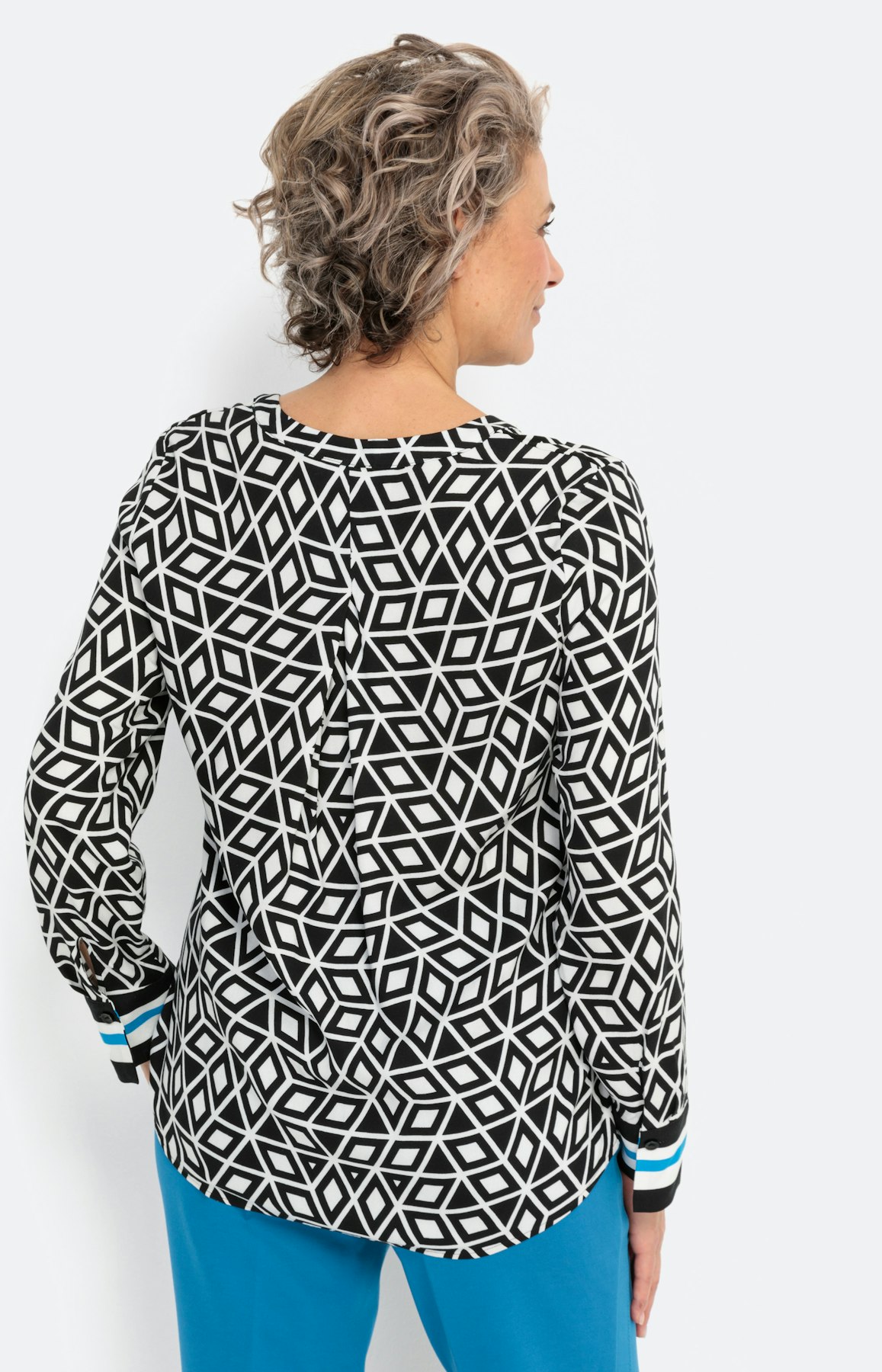 Tunika aus Viskose mit Print