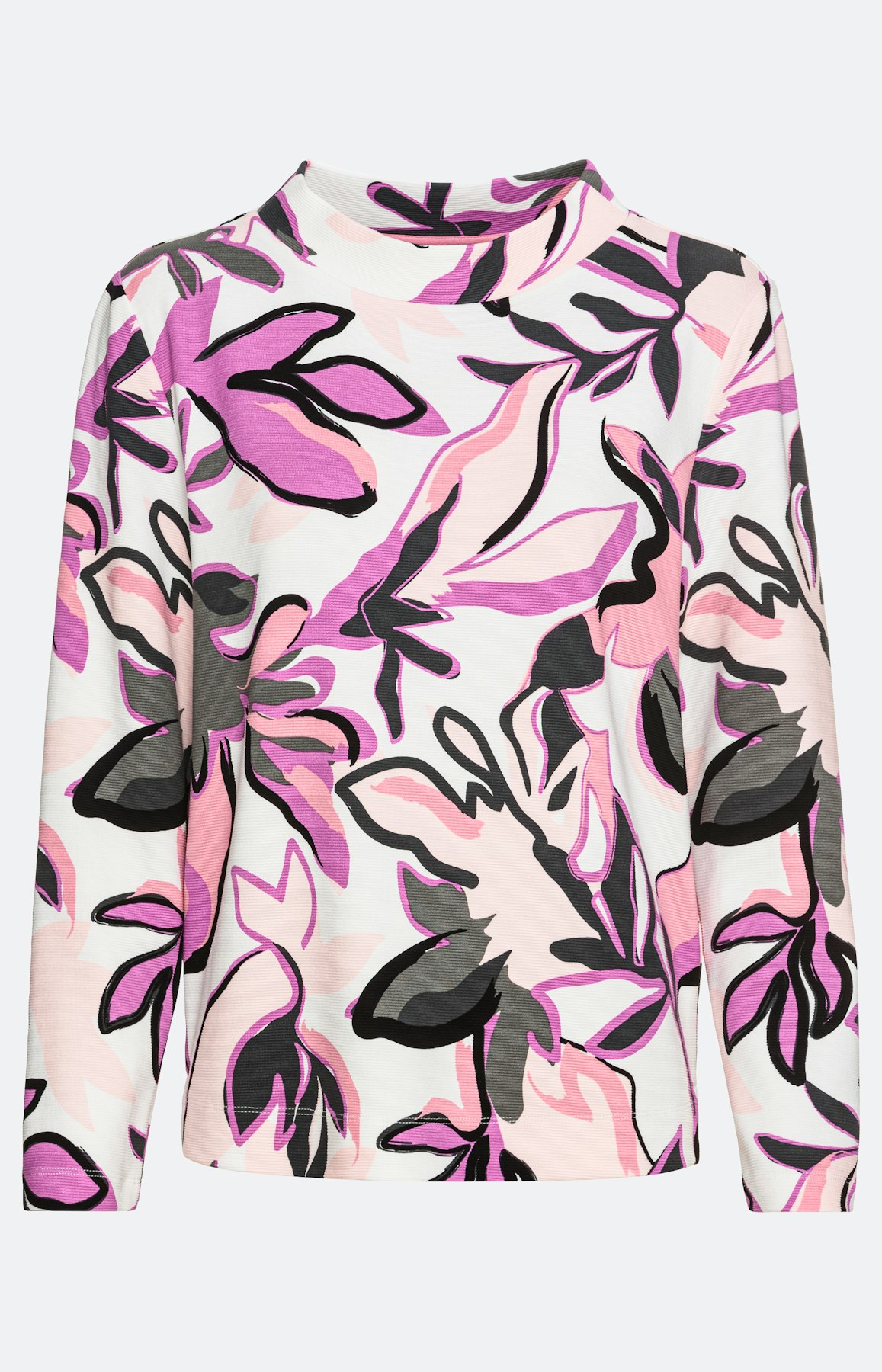 Sweatshirt mit 1/1-Arm und Blumenprint