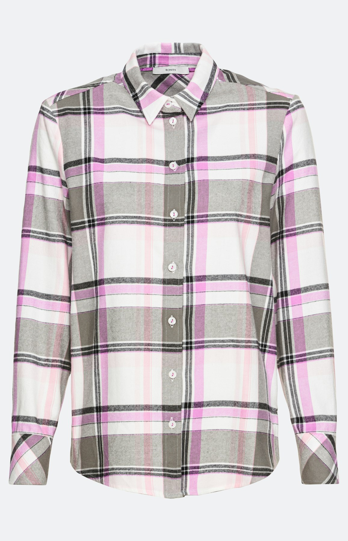 Karierte Bluse aus reiner Baumwolle