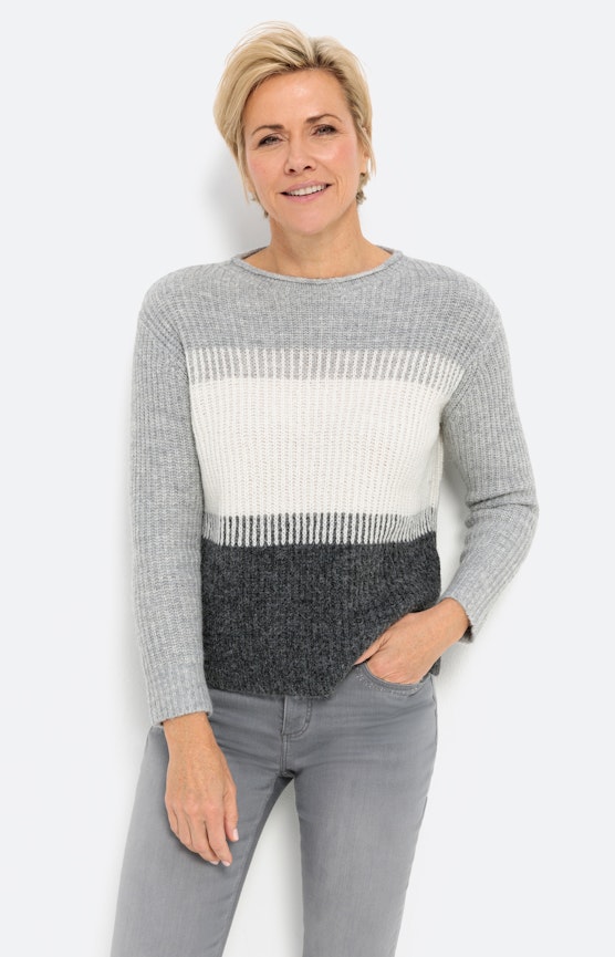 Pullover im Colorblock-Design