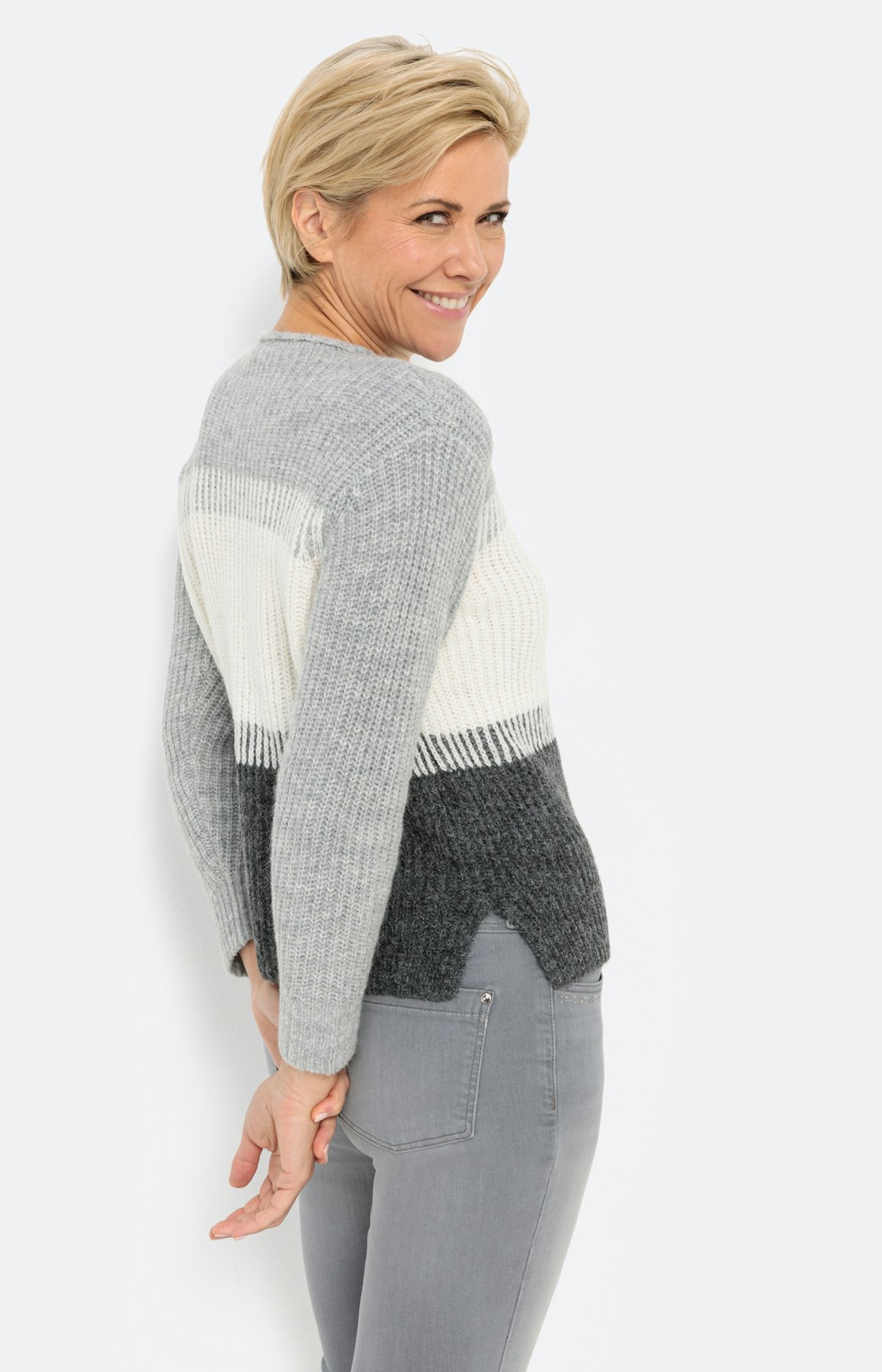 Pullover im Colorblock-Design