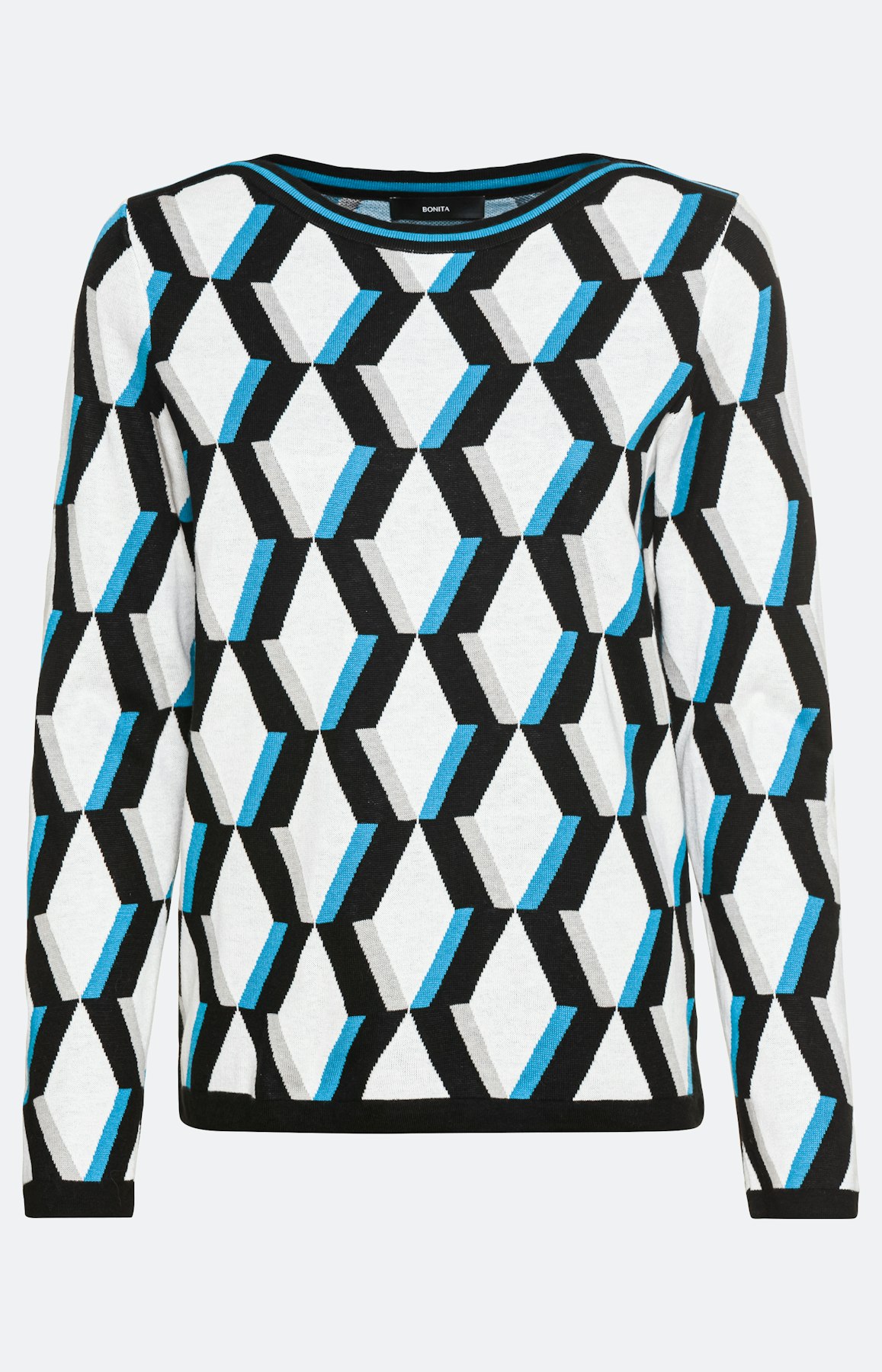 Pullover mit Boot-Ausschnitt